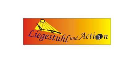 Logo Liegestuhl und action